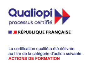 Logo Qualiopi avec mention Qualiopi - Processus certifié
